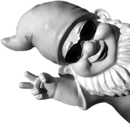 Gartenzwerg mit Sonnenbrille